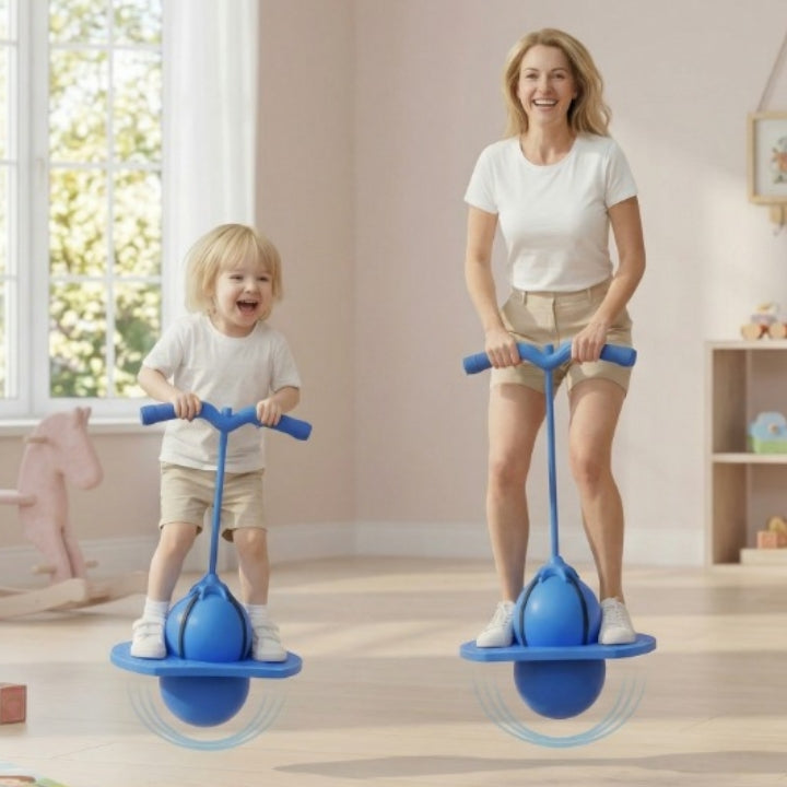 Balance Hop Ball Textured Non-Slip Platform & Foam Handles