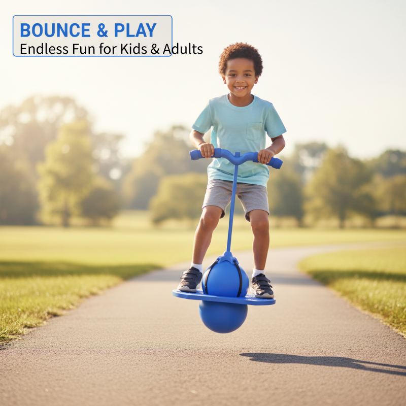Balance Jump Ball Removable Foam Handles & Textured Non-Slip Platform