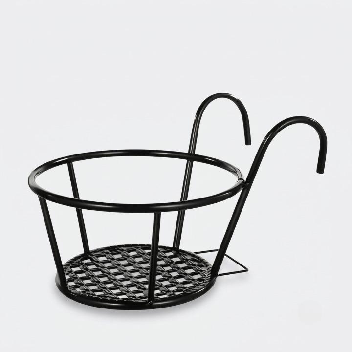 Balcony Pot Holder No-Drill Open Grid Set of 3