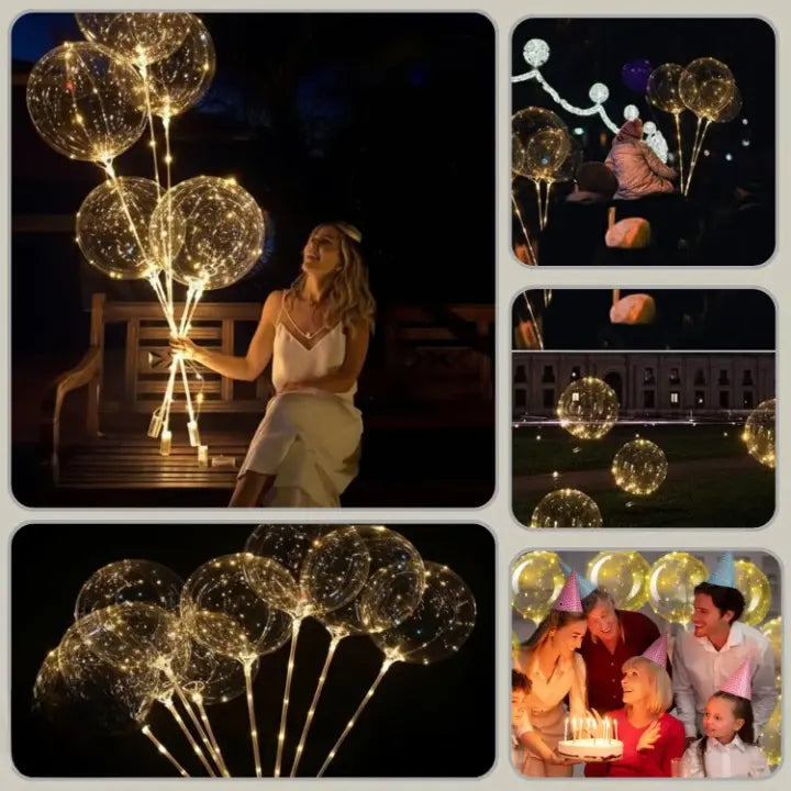 Balloon Lights Warm White LED Battery Operated & Reusable