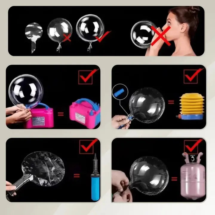 Balloon Lights Warm White LED Battery Operated & Reusable