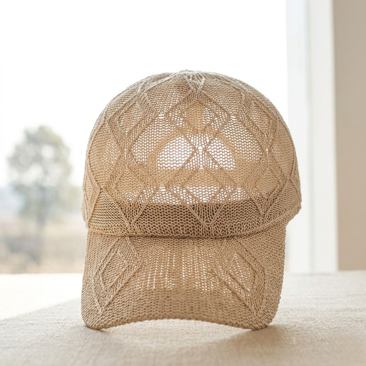 Baseball Cap Breathable Mesh Featherlight Adjustable Snap Closure