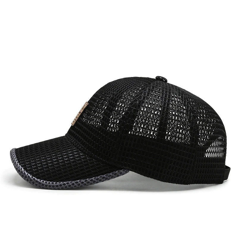 Baseball Cap Full Mesh Adjustable Snapback Extended Brim