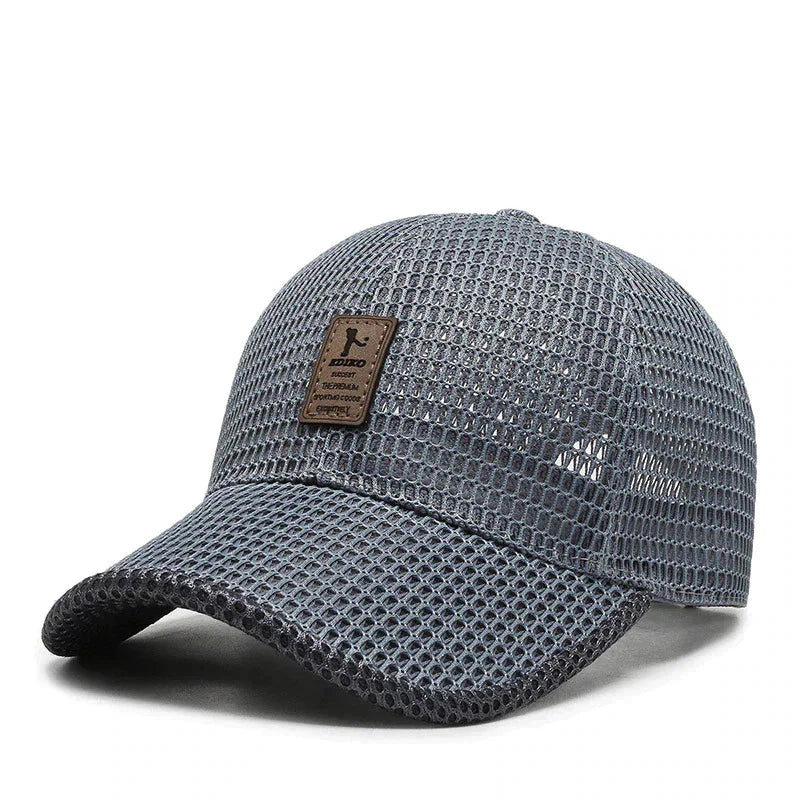 Baseball Cap Full Mesh Breathable Adjustable Snapback Deep Visor