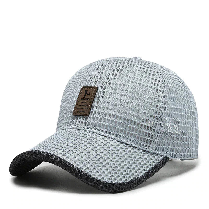 Baseball Cap Full Mesh Breathable Adjustable Snapback Deep Visor