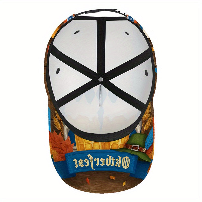 Baseball Cap Oktoberfest Print Adjustable Snapback
