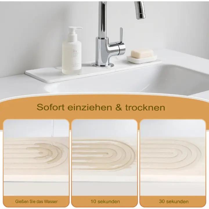 Bath Mat Diatomite Quick-Drying Non-Slip 2-Piece Set