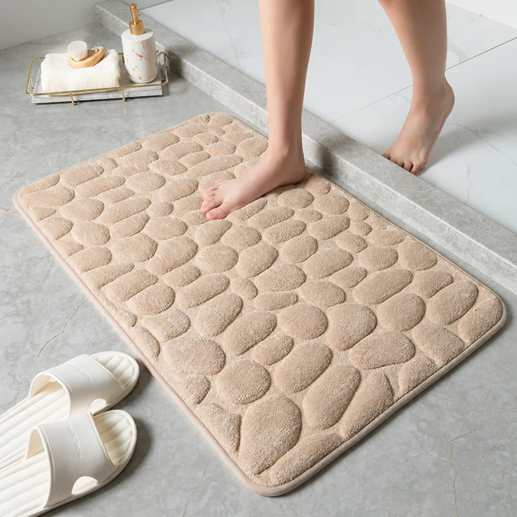 Bath Mat Non-Slip Quick-Dry Cotton Terry