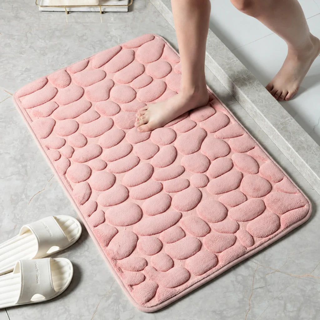 Bath Mat Non-Slip Quick-Dry Cotton Terry
