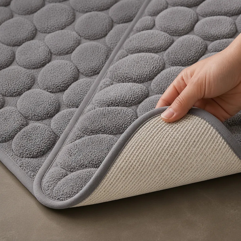 Bath Mat Non-Slip Quick-Dry Cotton Terry