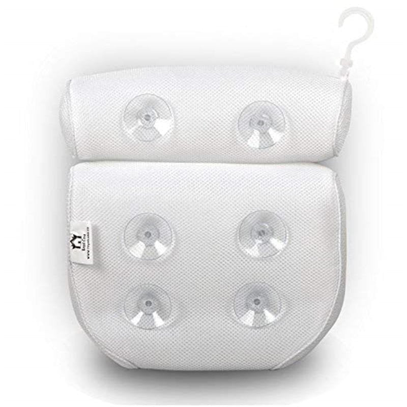 Bath Pillow Ergonomic Neck Support Quick-Dry 3D Mesh