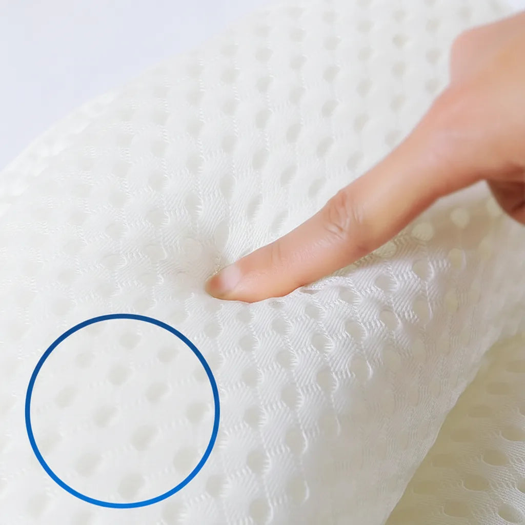 Bath Pillow Ergonomic Neck Support Quick-Dry Mesh Suction Cups