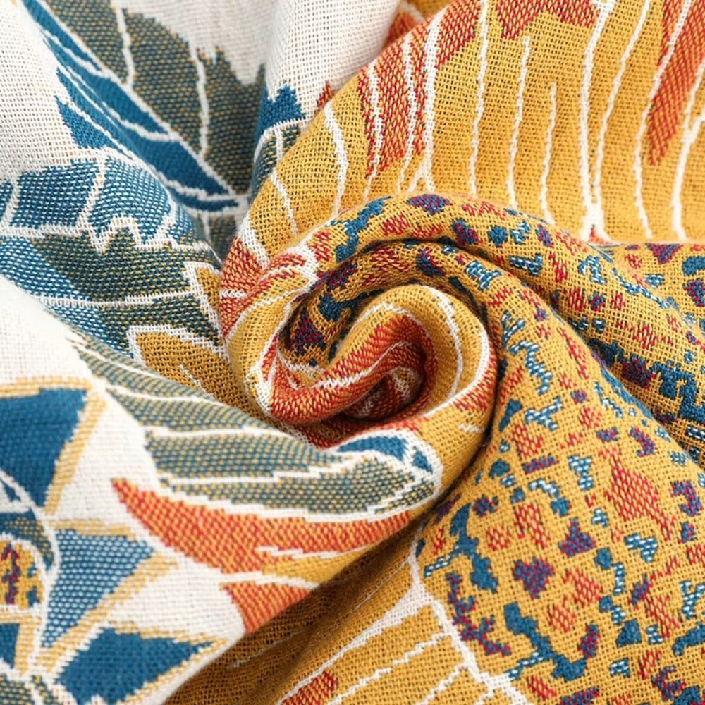 Bath Towel 100% Cotton Sunflower Jacquard Quick-Drying
