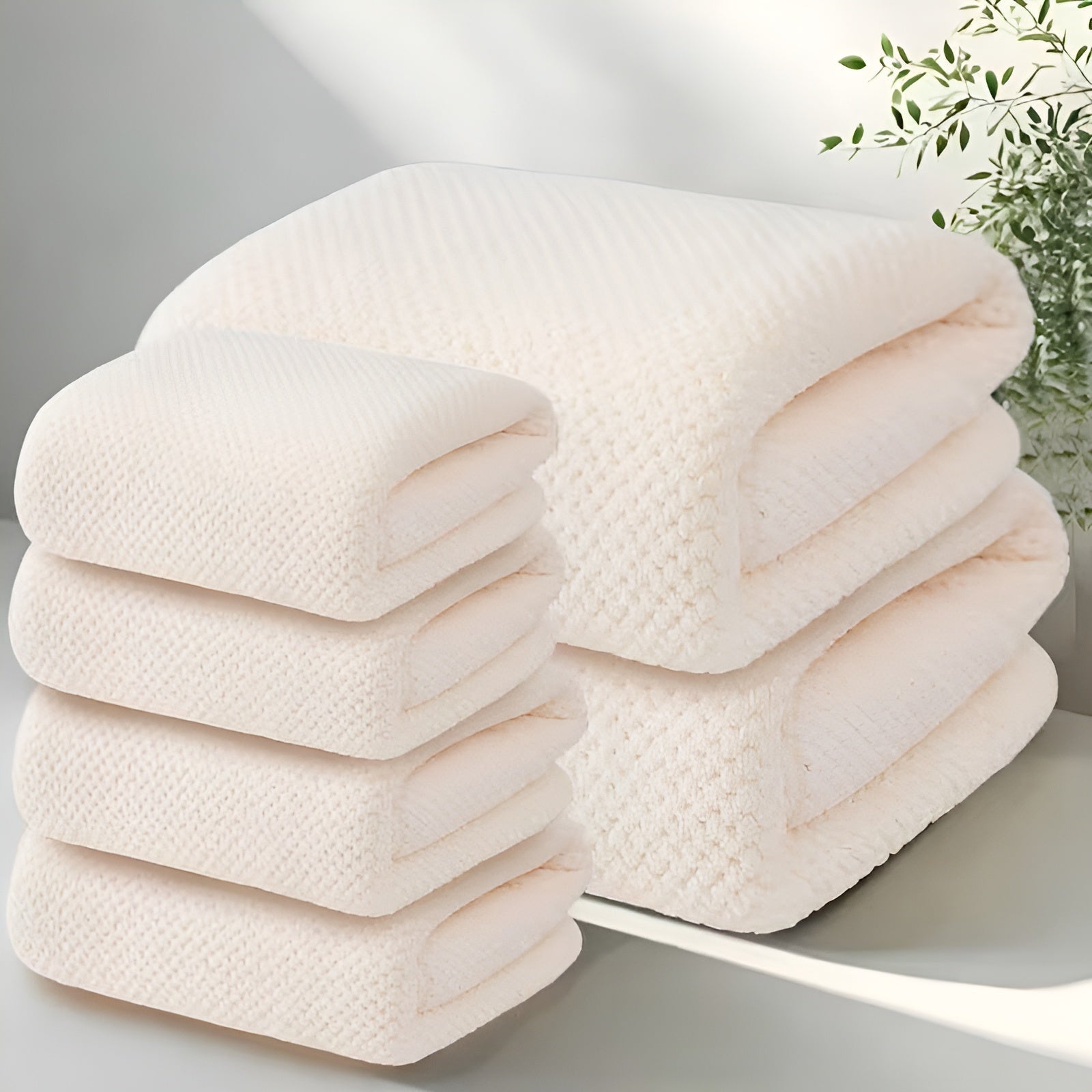 Bath Towel Set Microfiber Ultra-Absorbent Set of 6