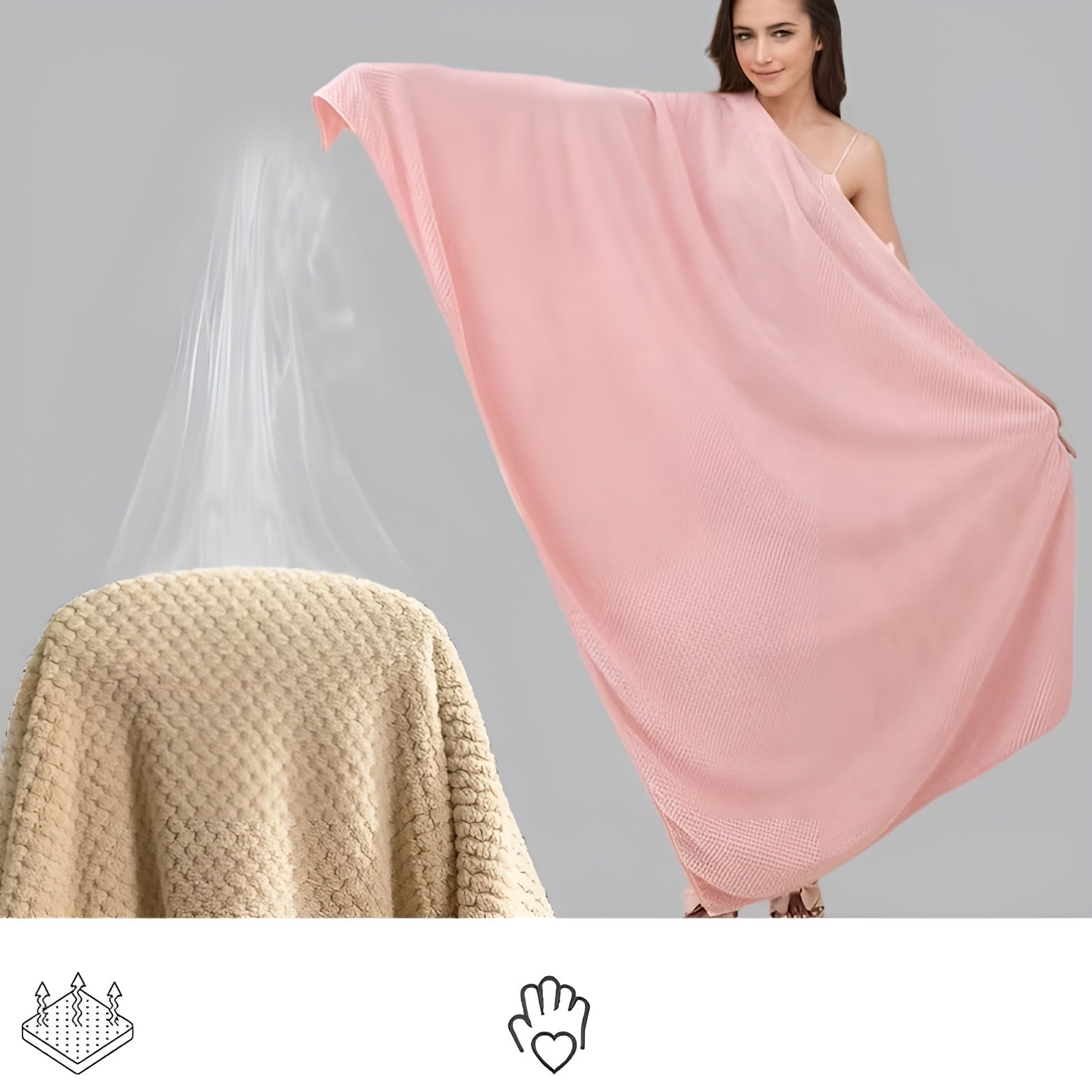 Bath Towel Set Microfiber Ultra-Absorbent Set of 6