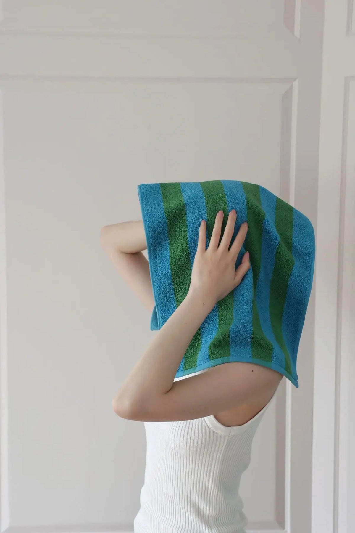 Bath Towel Striped Yarn-Dyed Jacquard Combed Cotton