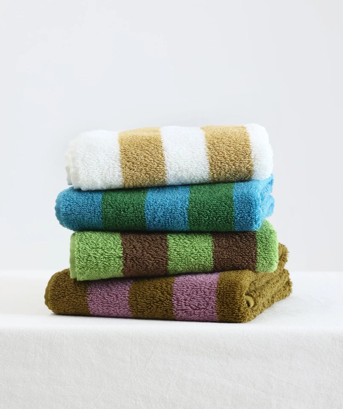 Bath Towel Striped Yarn-Dyed Jacquard Combed Cotton