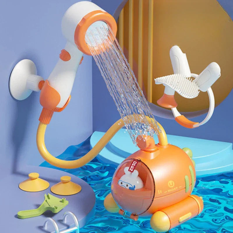 Bath Toy Submarine Gentle Stream Suction Cups