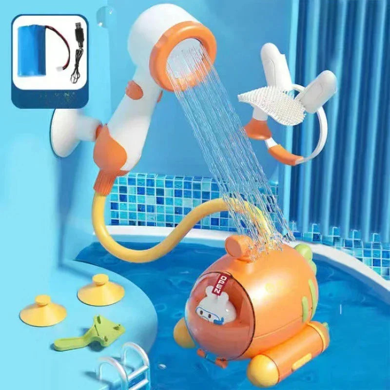 Bath Toy Submarine Shower Flexible Hose & Suction Cups