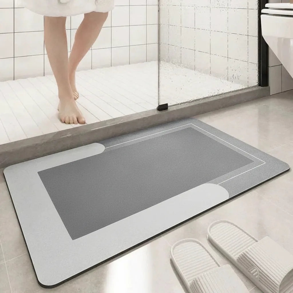 Bathroom Mat Quick-Drying Non-Slip Germ-Inhibiting