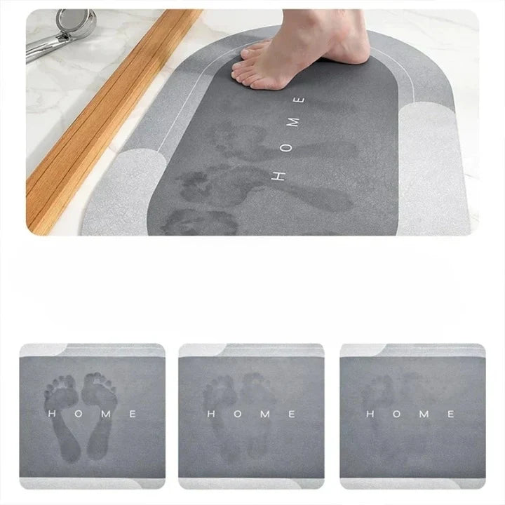Bathroom Mat Quick-Drying Non-Slip Germ-Inhibiting
