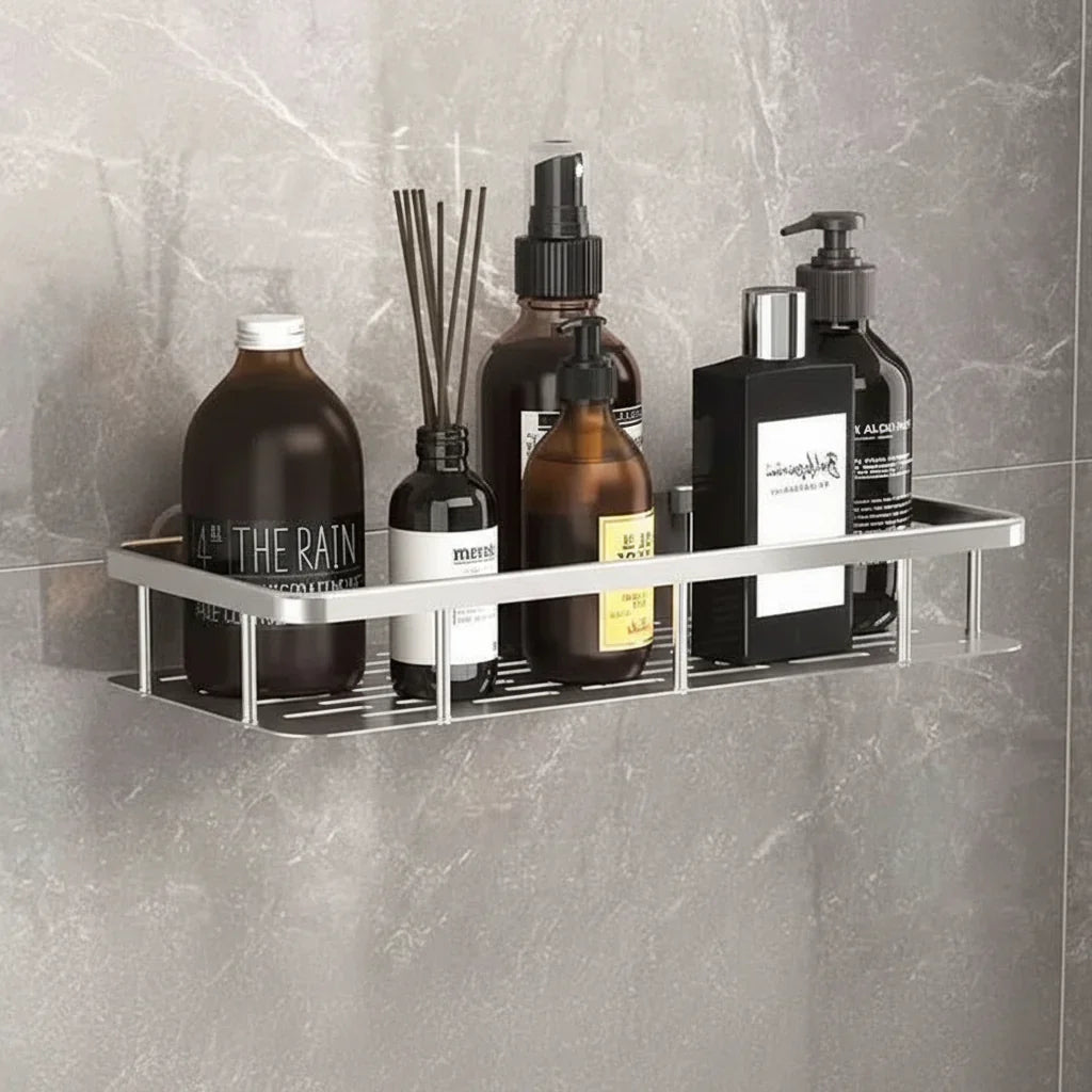 Bathroom Shelf Drill-Free Self-Adhesive Stainless Steel Trim