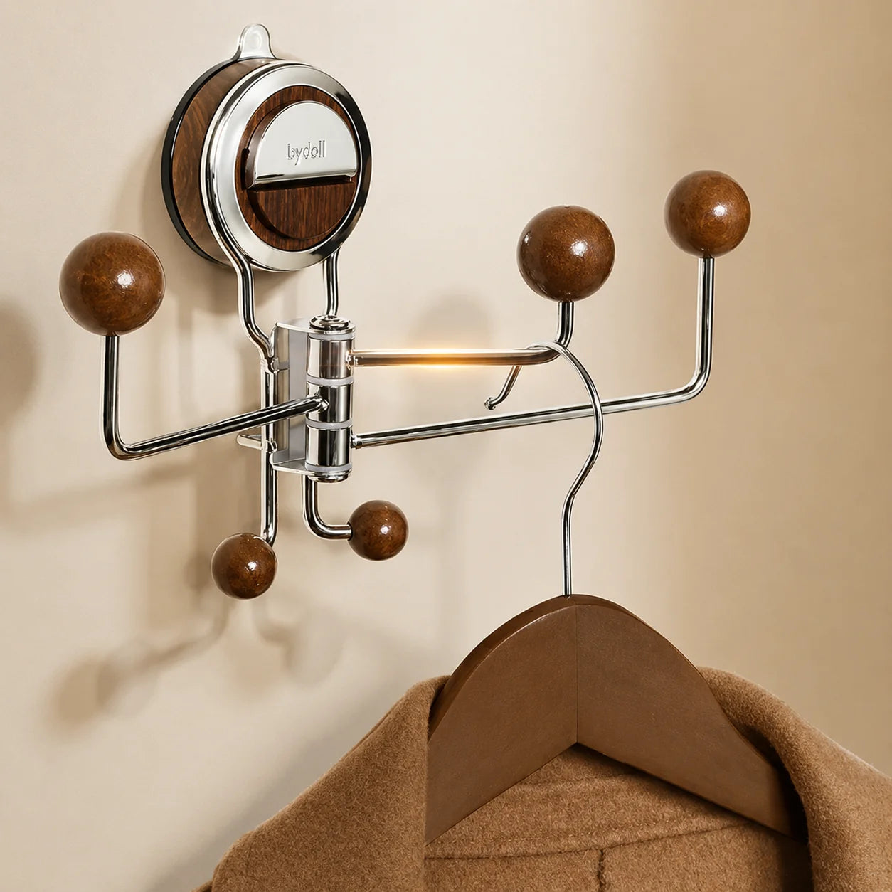 Bathroom Wall Hook Stainless Steel Suction Cup 360° Rotatable