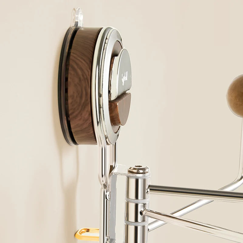 Bathroom Wall Hook Stainless Steel Suction Cup 360° Rotatable