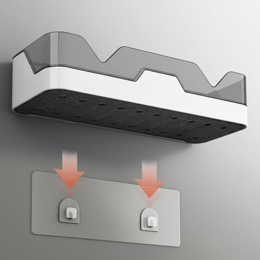 Bathroom Wall Shelf Drill-Free Adhesive Holds 22 Pounds