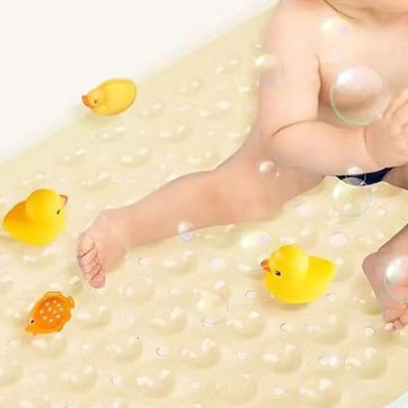 Bathtub Mat 200 Suction Cups Textured Anti-Slip & Drainage