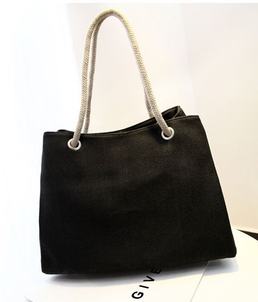 Beach Bag Canvas Spacious Rope Handles