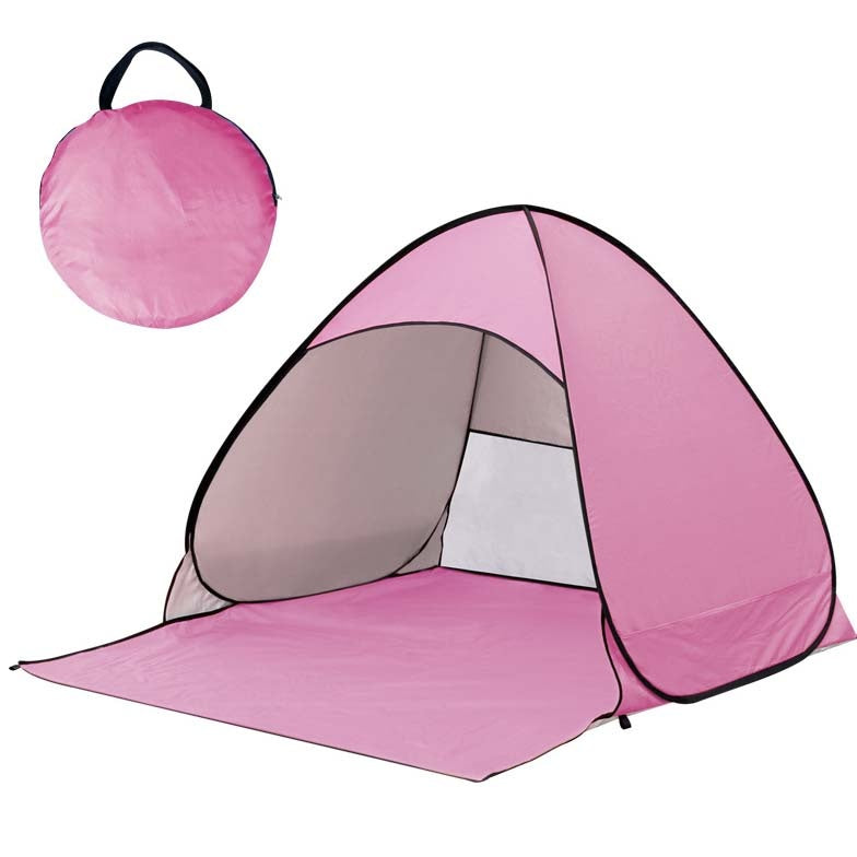 Beach Tent 1-Second Pop-Up Silver-Coated Oxford Fabric