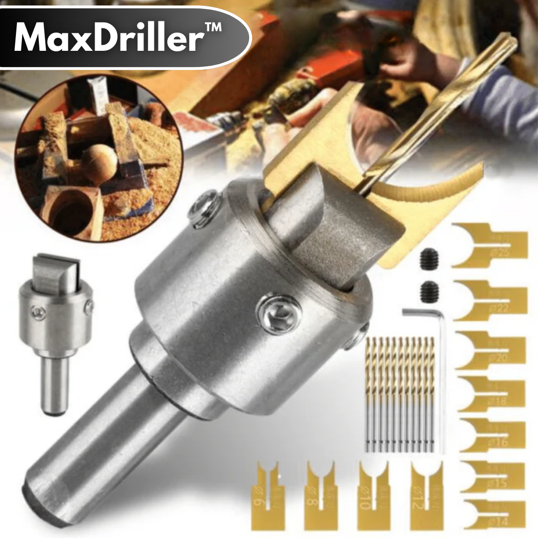 Bead Drill Set 7 Stainless Steel Blades Easy Mount