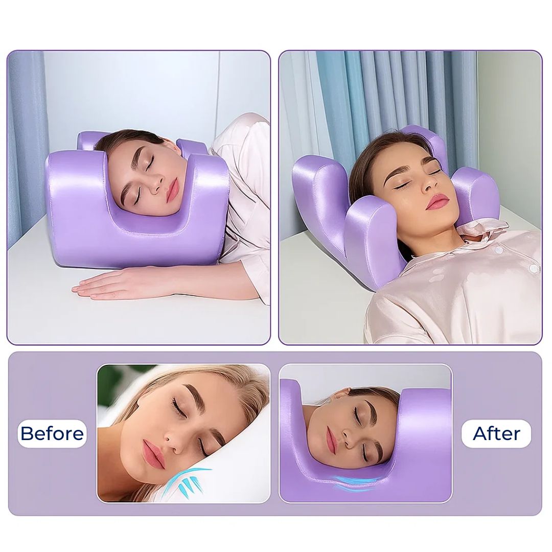 Beauty Pillow U-Shape Cooling Memory Foam & Breathable Cover