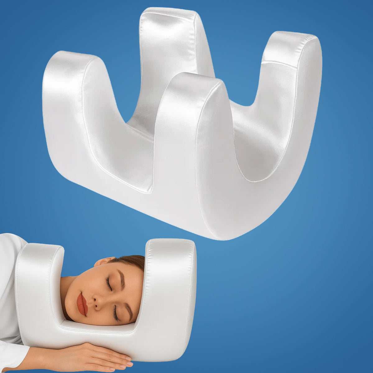 Beauty Pillow U-Shape Cooling Memory Foam & Breathable Cover