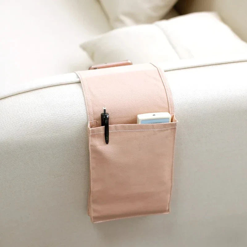 Bed Organizer Hanging Multiple Pockets Cotton-Linen