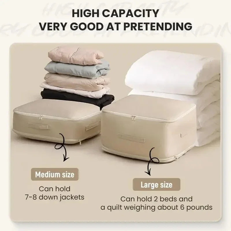 Bedding Storage Bag Built-In Valve 40% Compression
