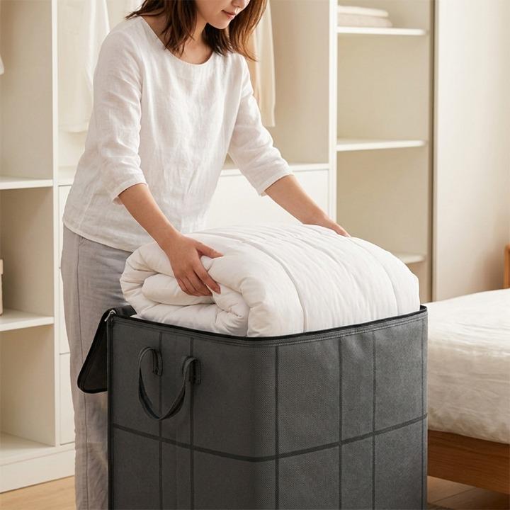 Bedding Storage Bag Double Zipper Reinforced Seams