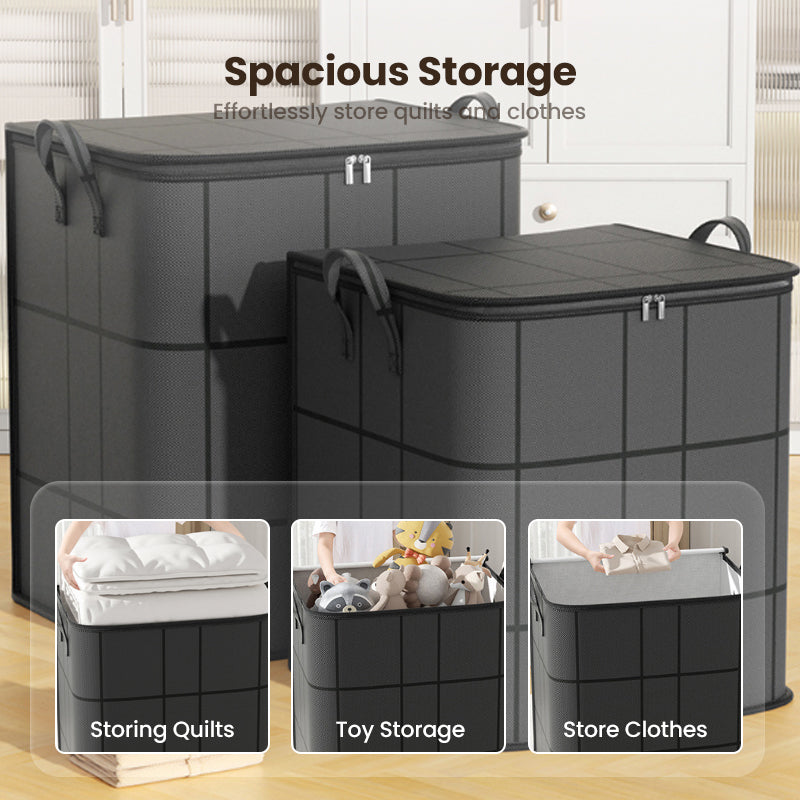 Bedding Storage Bag Reinforced Nonwoven Dustproof Zipper & Padded Handles
