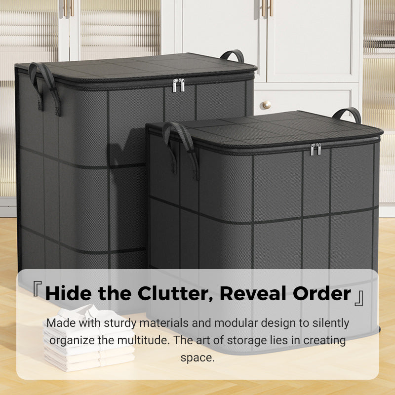 Bedding Storage Bag Reinforced Nonwoven Dustproof Zipper & Padded Handles