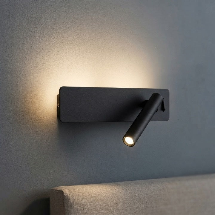 Bedroom Wall Light Dual LED Stepless Dimmable USB Charging