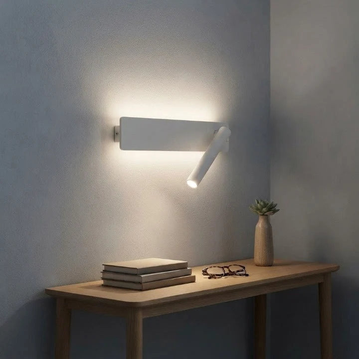Bedroom Wall Light Dual LED Stepless Dimmable USB Charging