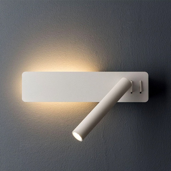 Bedroom Wall Light Dual LED Stepless Dimmable USB Charging