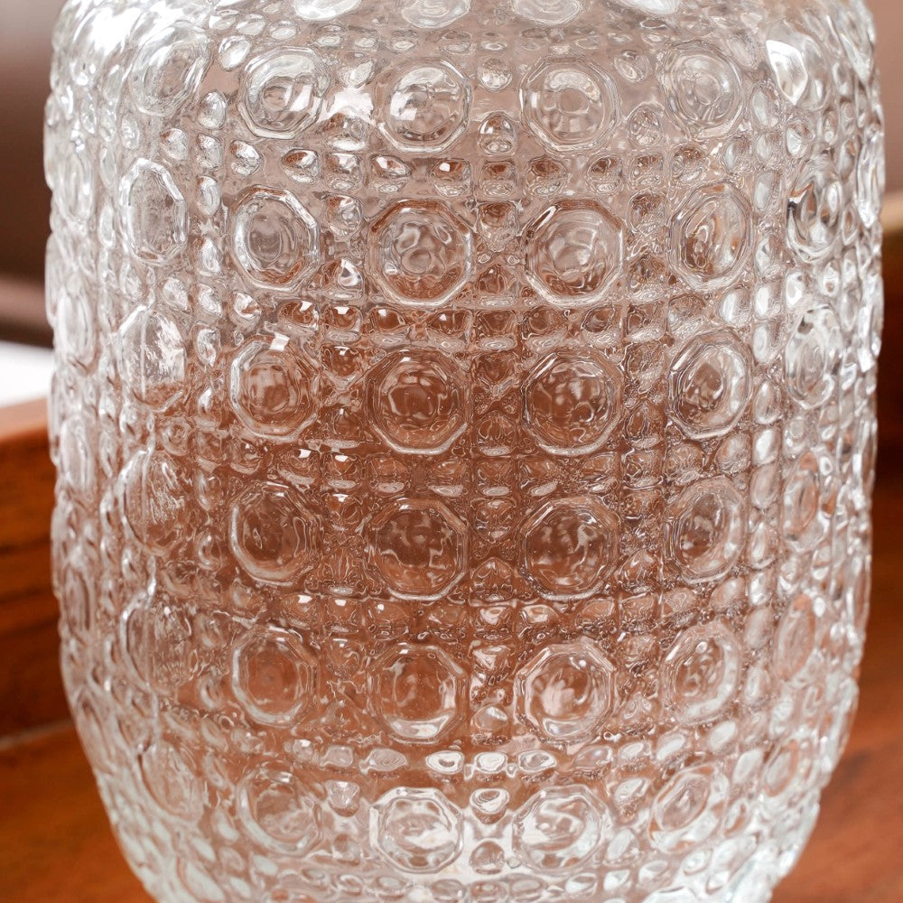 Bedside Carafe Set Stackable Glass Dishwasher-Safe
