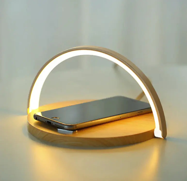 Bedside Lamp Qi Wireless Charging Touch Dimmer Foldable