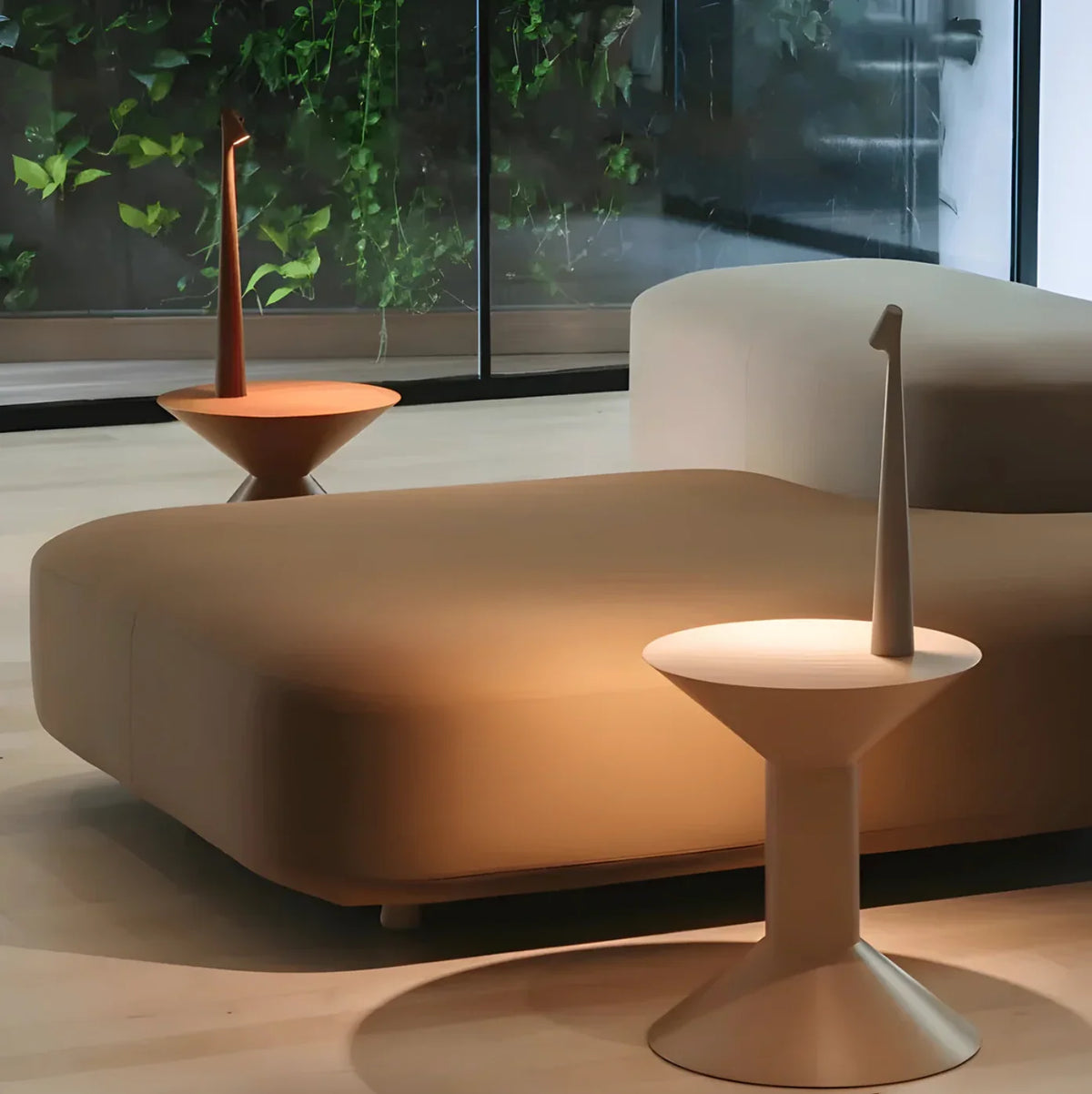 Bedside Lamp Touch-Dimmable USB Rechargeable