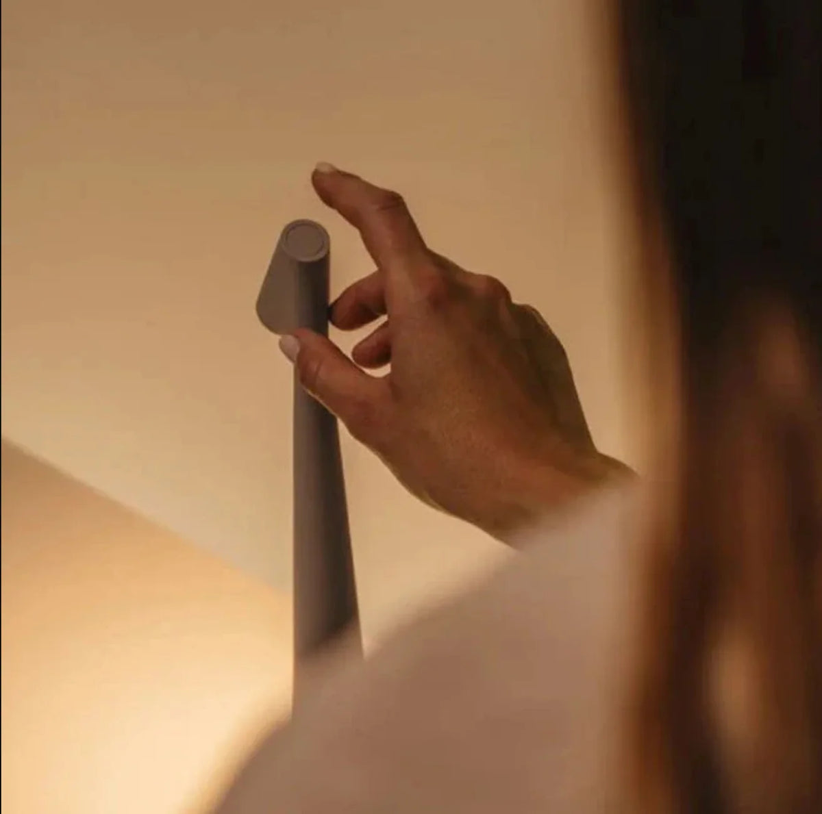 Bedside Lamp Touch-Dimmable USB Rechargeable