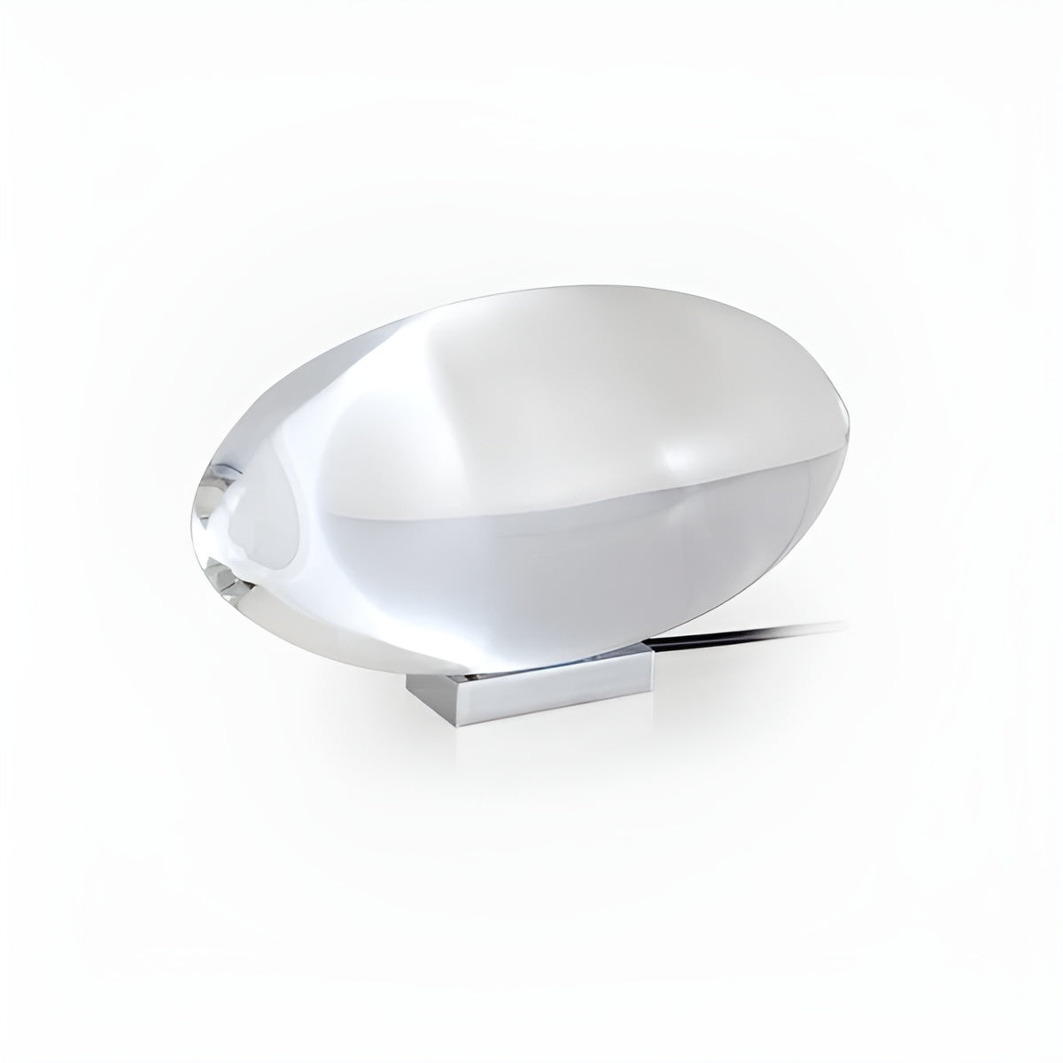 Bedside Lamp Warm Ambient Light Clear Glass