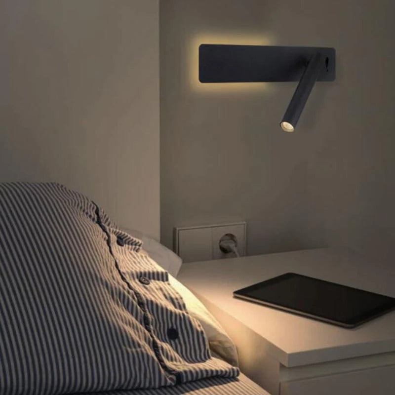 Bedside Wall Light Swiveling LED Dual Switches