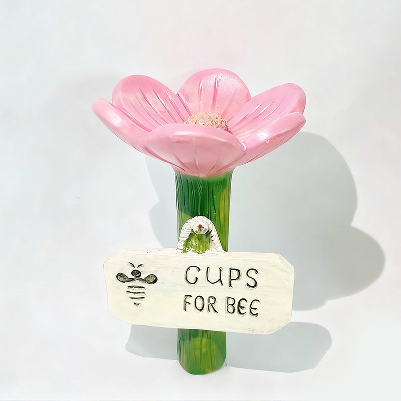 Bee & Butterfly Waterer Shallow Resin Bowl Stake